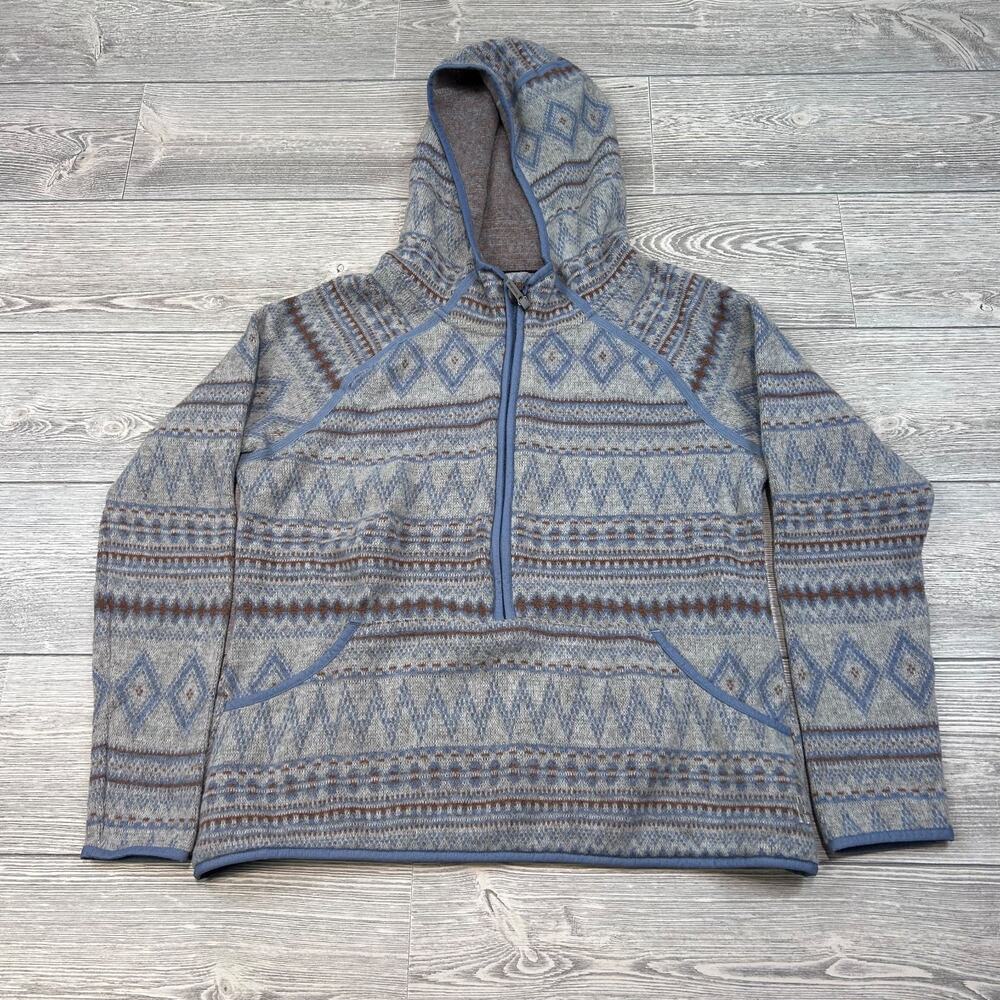 Smartwool Outdoor Light Zip-up Hoodie Light Grey Large EUC
